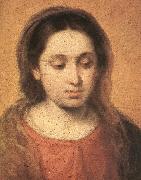 MURILLO, Bartolome Esteban The Infant Jesus Distributing Bread to Pilgrims (detail) dg oil painting